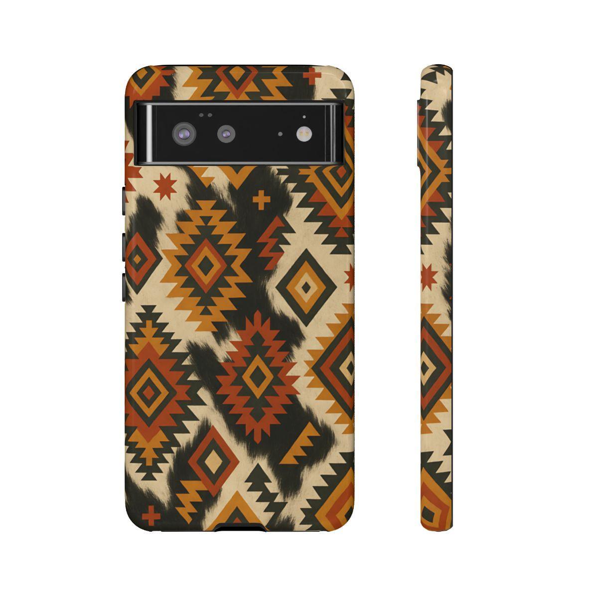 Desert Aztec + Cowhide Tough Case