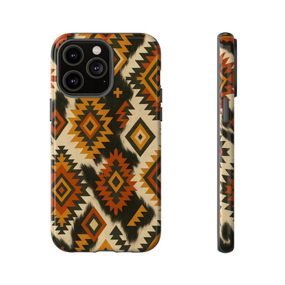 Desert Aztec + Cowhide Tough Case