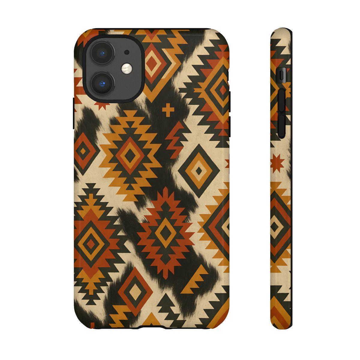Desert Aztec + Cowhide Tough Case