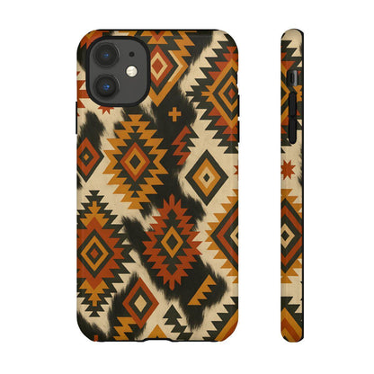 Desert Aztec + Cowhide Tough Case