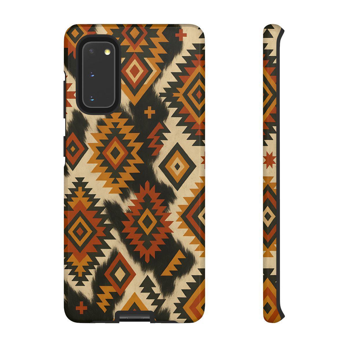 Desert Aztec + Cowhide Tough Case