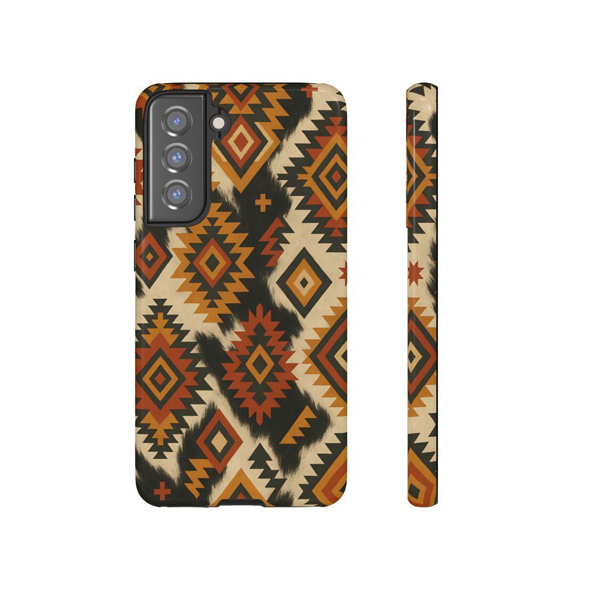 Desert Aztec + Cowhide Tough Case