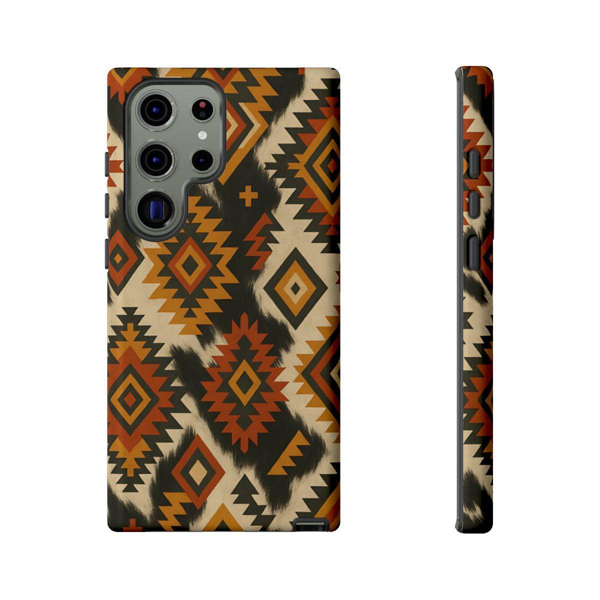 Desert Aztec + Cowhide Tough Case