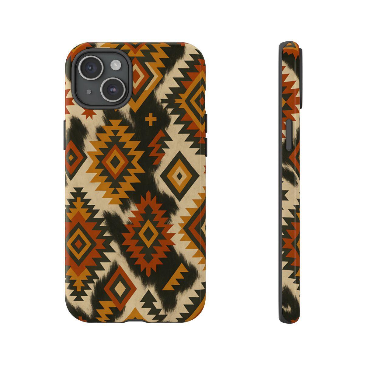 Desert Aztec + Cowhide Tough Case