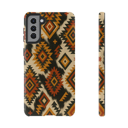 Desert Aztec + Cowhide Tough Case