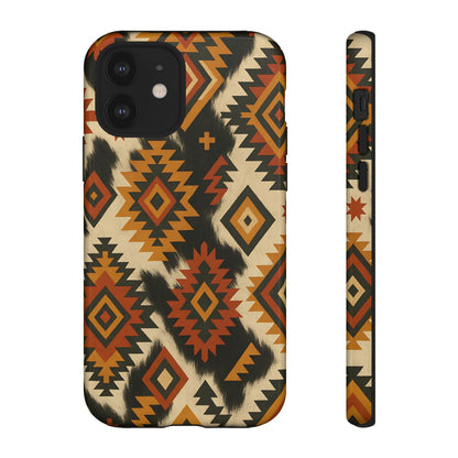 Desert Aztec + Cowhide Tough Case