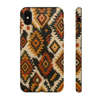 Desert Aztec + Cowhide Tough Case