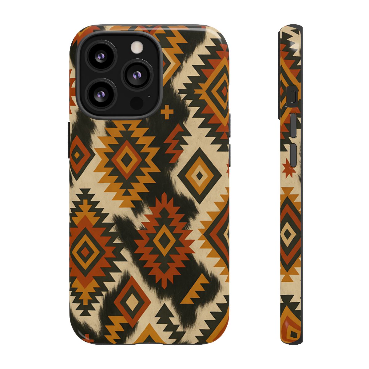 Desert Aztec + Cowhide Tough Case