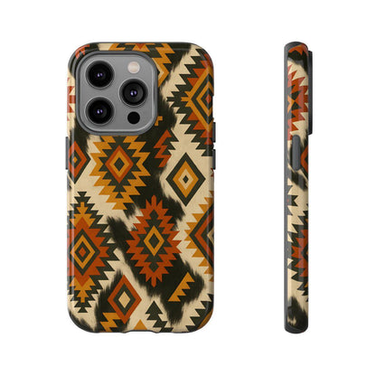 Desert Aztec + Cowhide Tough Case