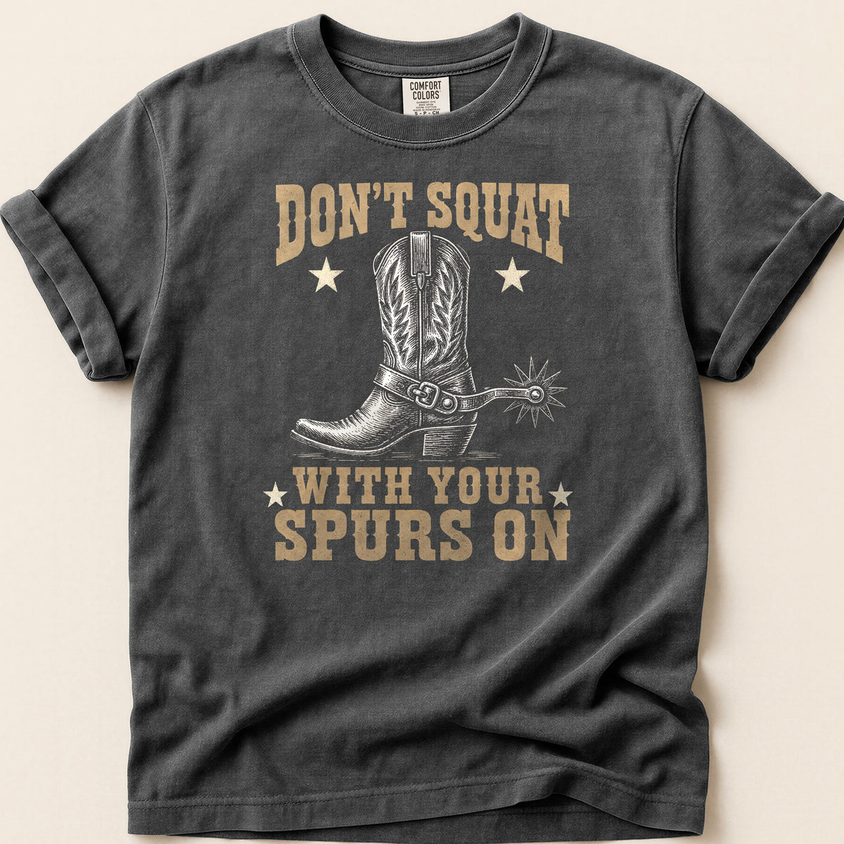 Dont Squat Boot T-shirt on Pepper