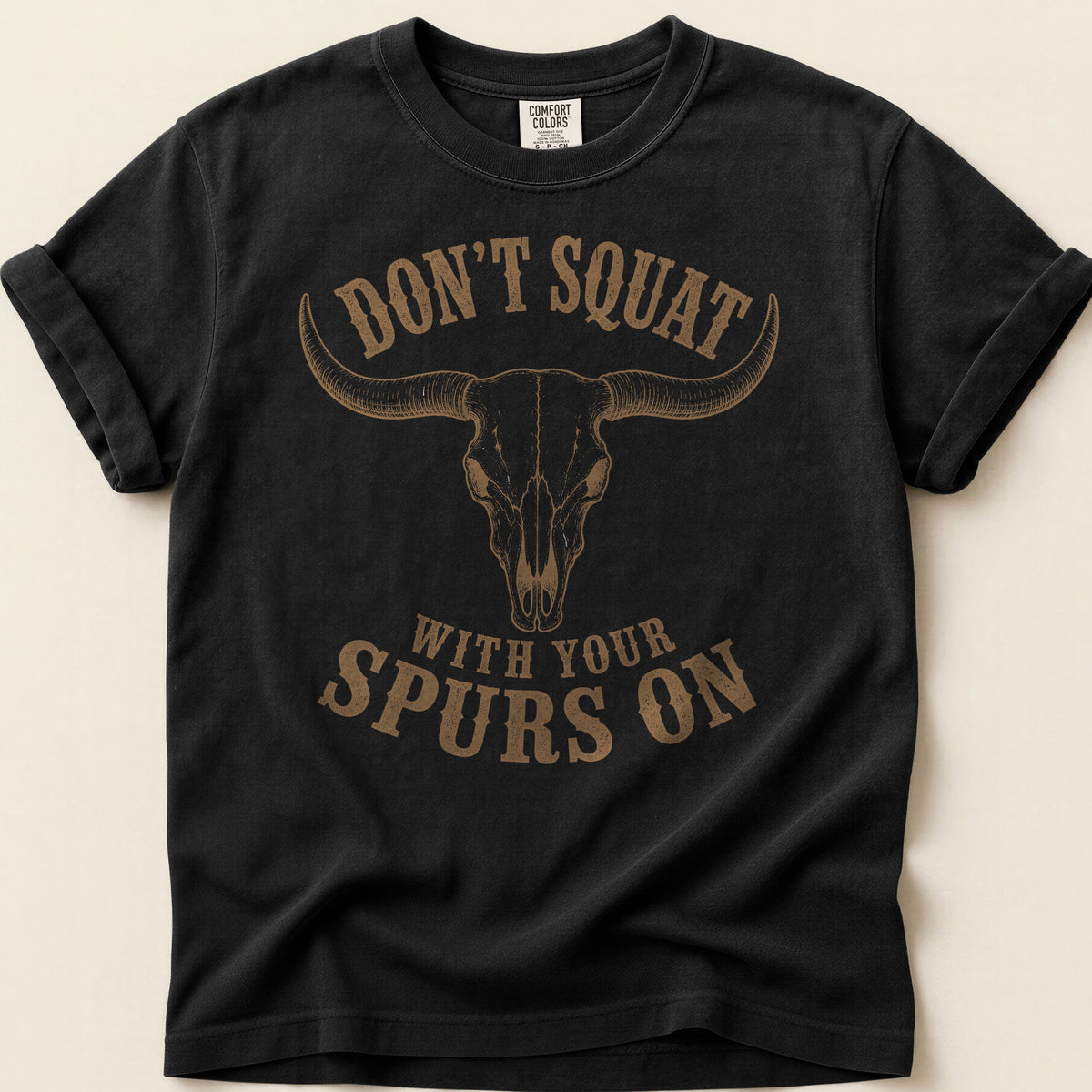 Dont Squat Skull T-shirt on Black