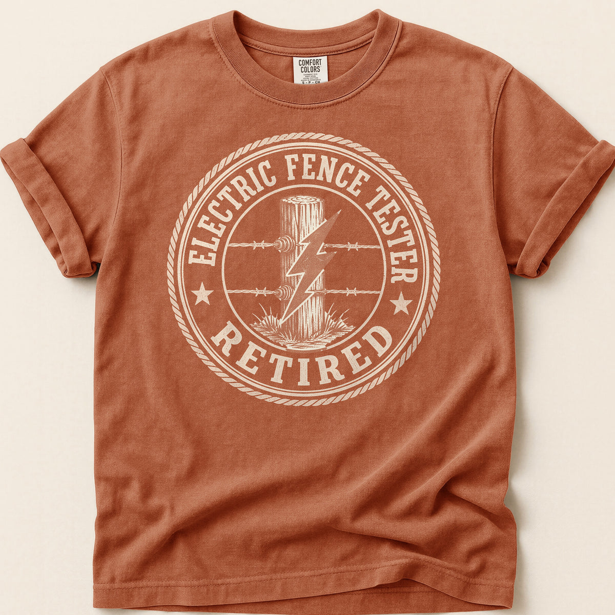 Electric Fence Tester T-shirt on Yam