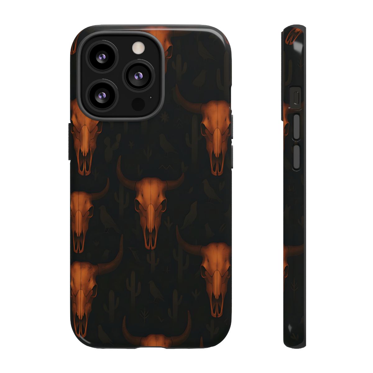 Ember Skulls Tough Phone Case