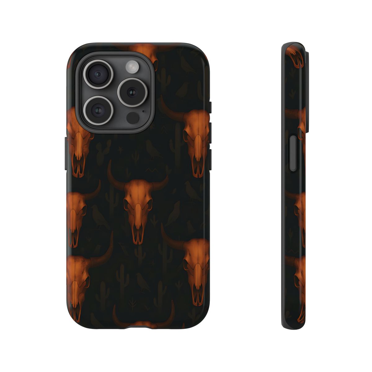 Ember Skulls Tough Phone Case