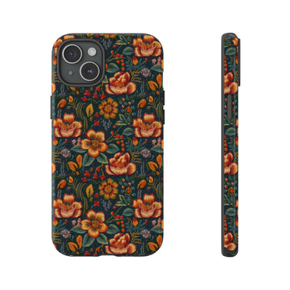 Embroidered Flowers Tough Case