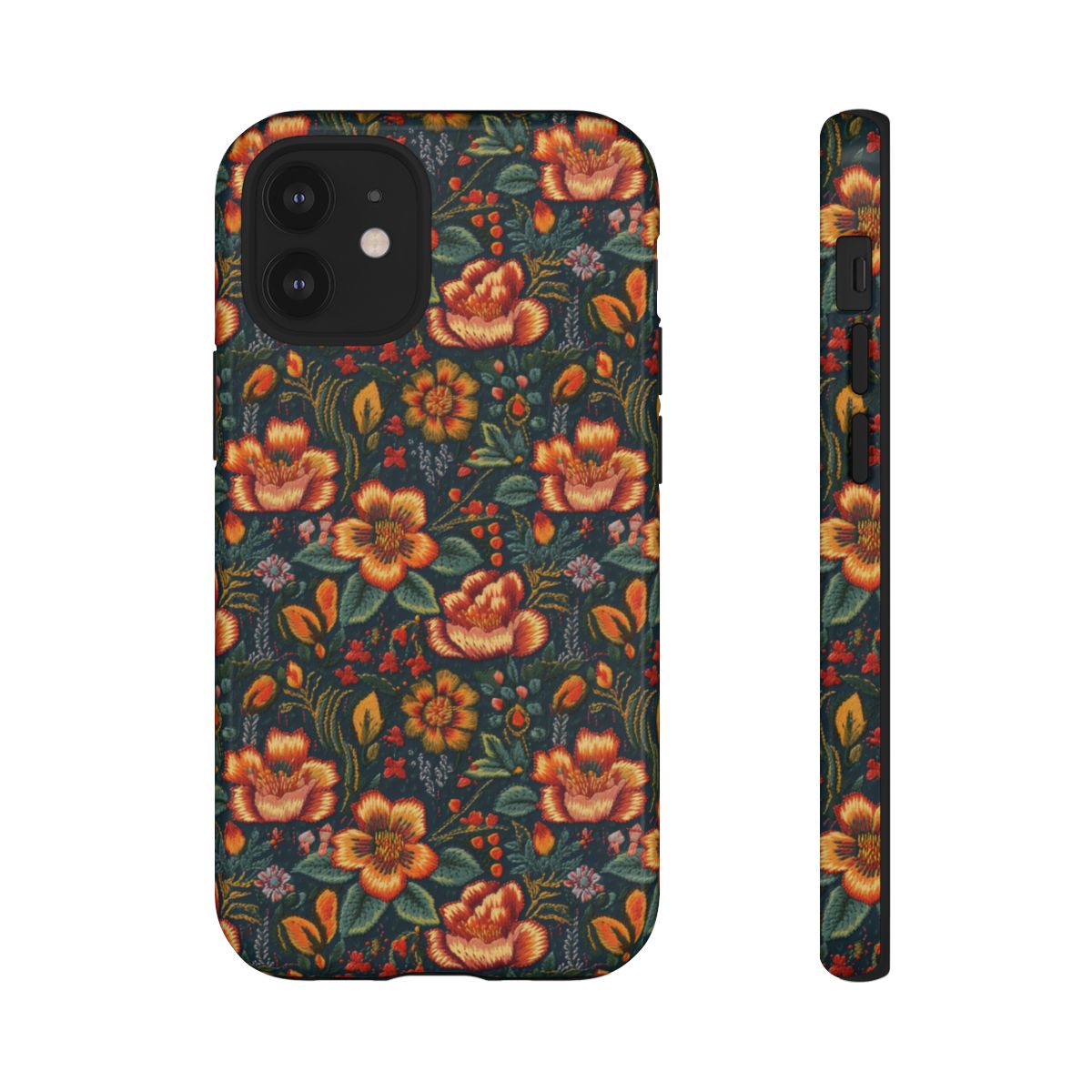 Embroidered Flowers Tough Case