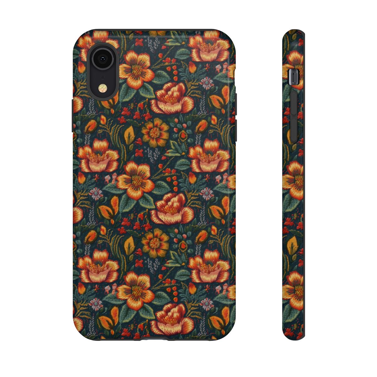 Embroidered Flowers Tough Case