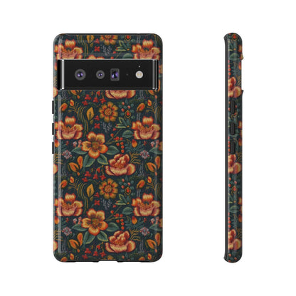 Embroidered Flowers Tough Case