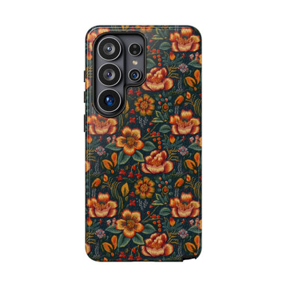 Embroidered Flowers Tough Case
