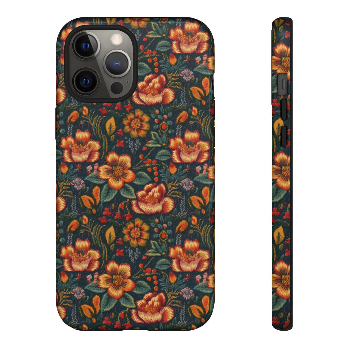 Embroidered Flowers Tough Case