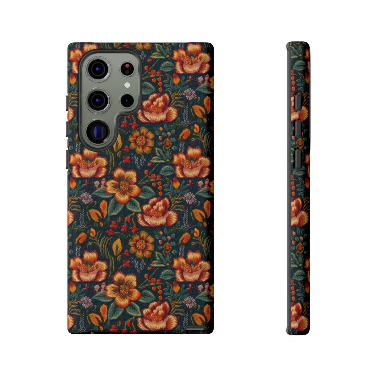 Embroidered Flowers Tough Case