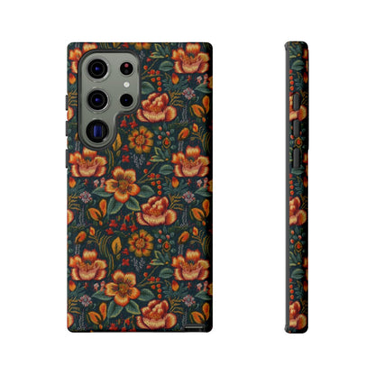Embroidered Flowers Tough Case