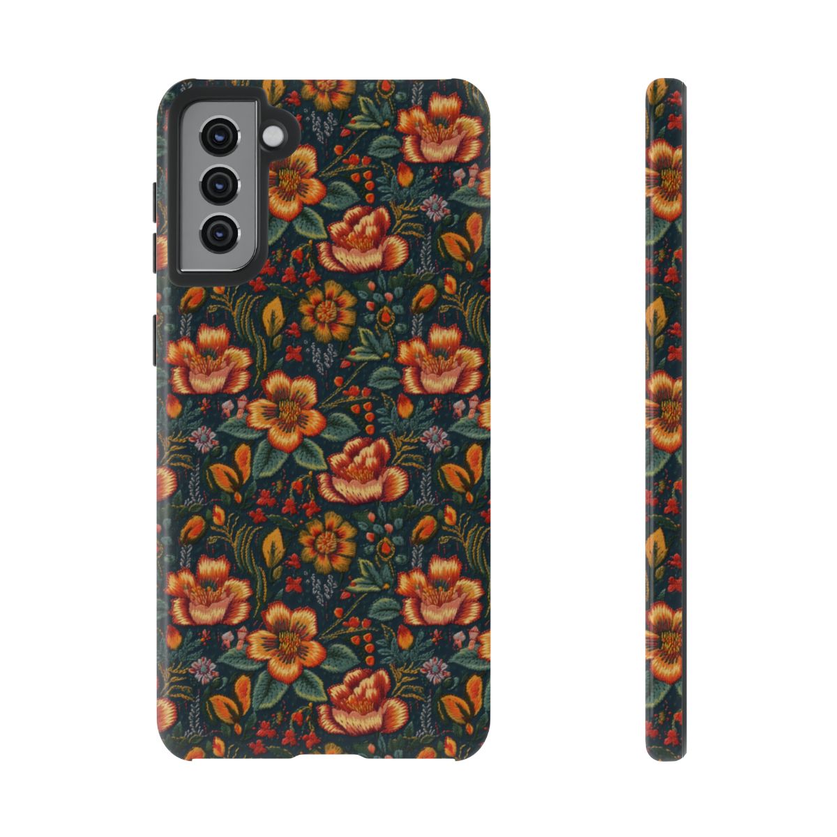 Embroidered Flowers Tough Case
