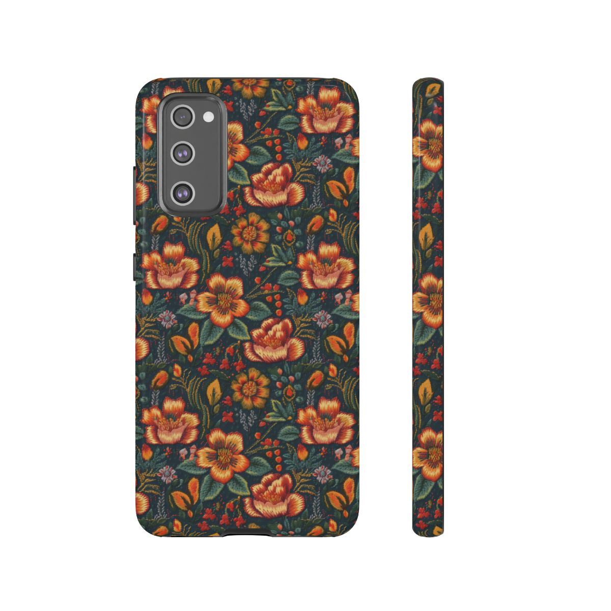 Embroidered Flowers Tough Case