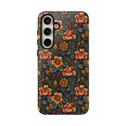 Embroidered Flowers Tough Case