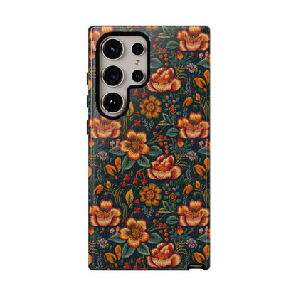 Embroidered Flowers Tough Case