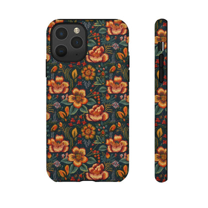 Embroidered Flowers Tough Case