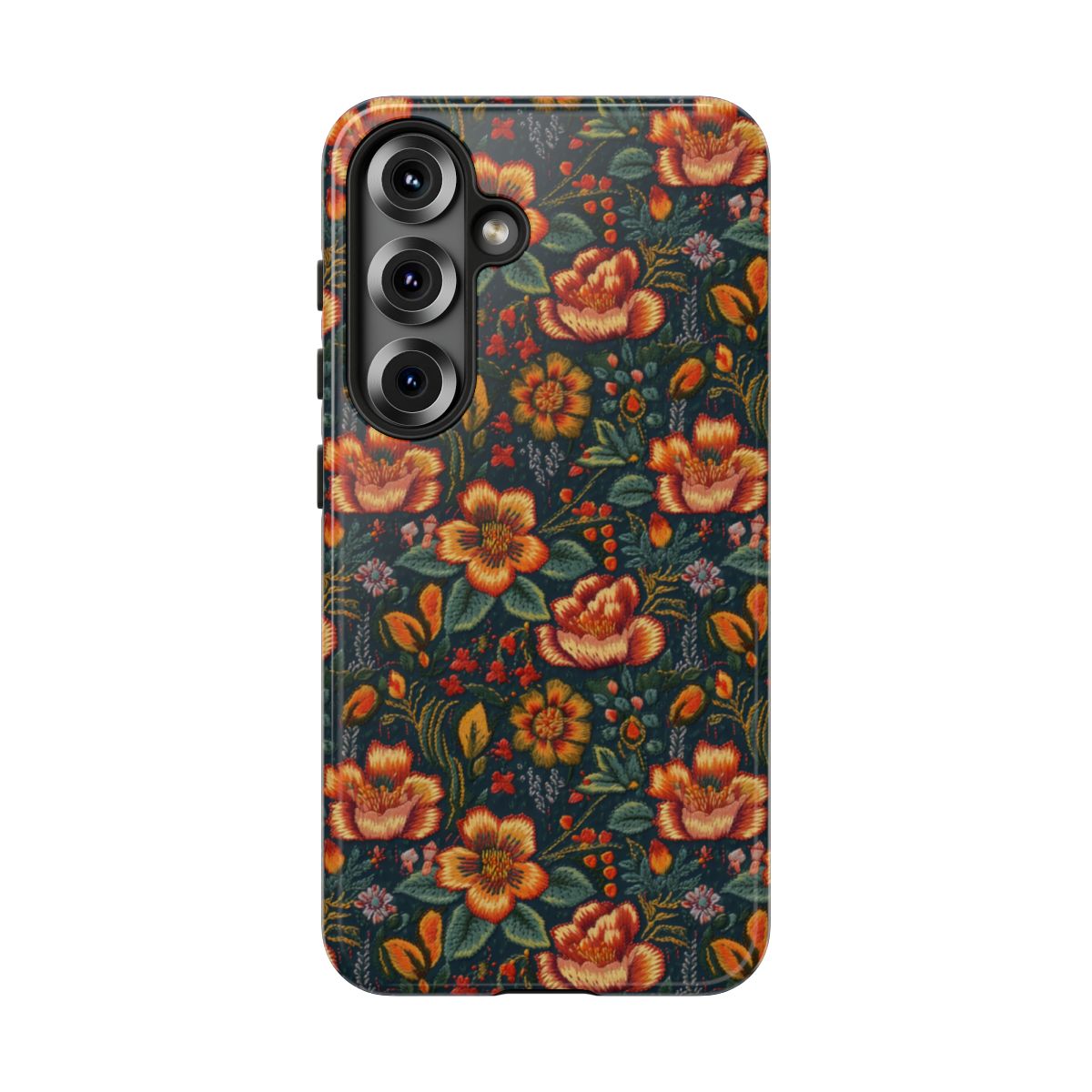 Embroidered Flowers Tough Case