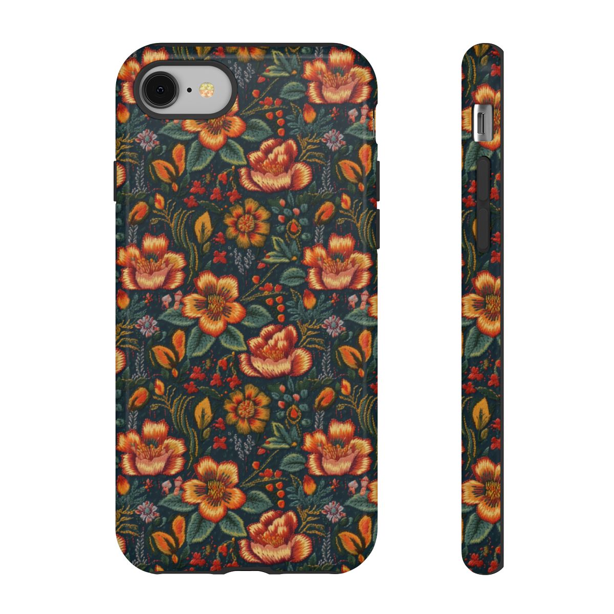 Embroidered Flowers Tough Case