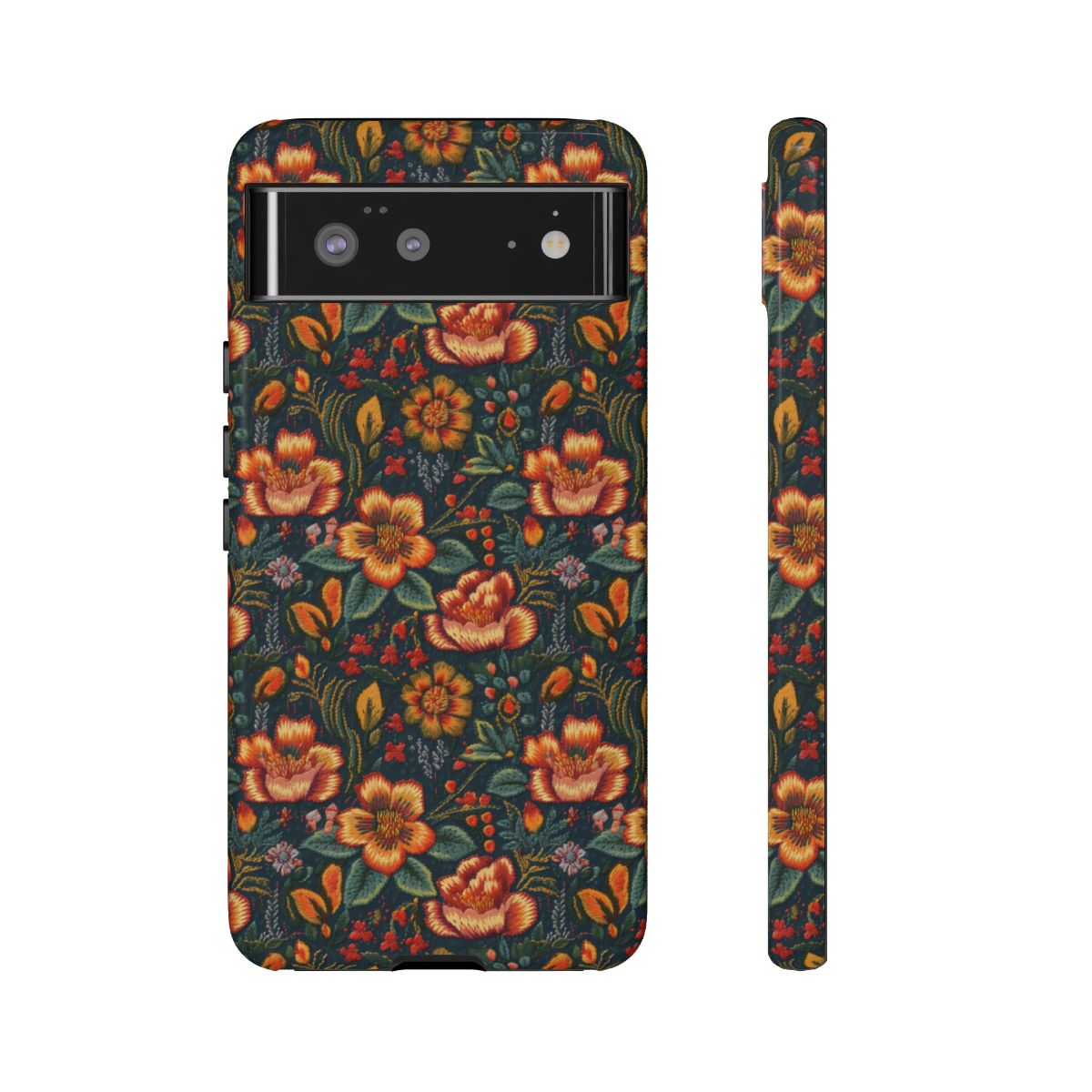 Embroidered Flowers Tough Case