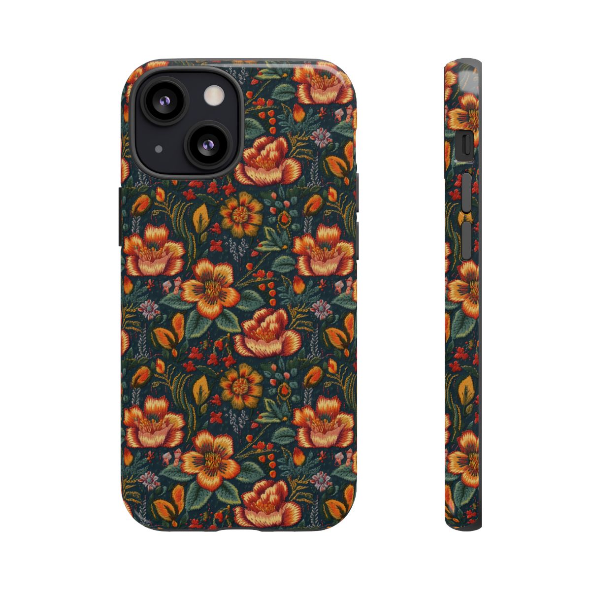 Embroidered Flowers Tough Case