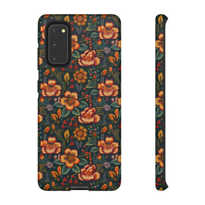 Embroidered Flowers Tough Case
