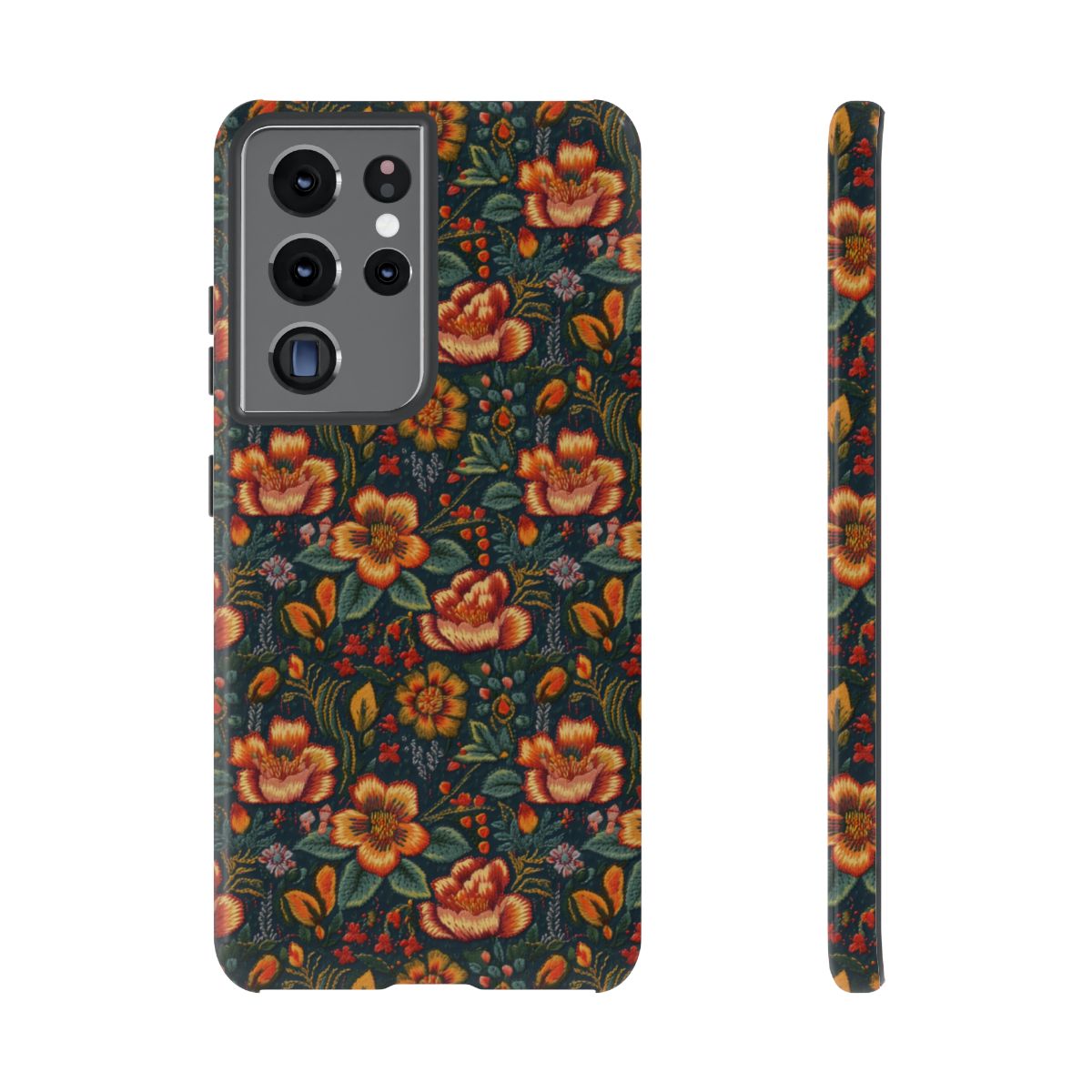 Embroidered Flowers Tough Case