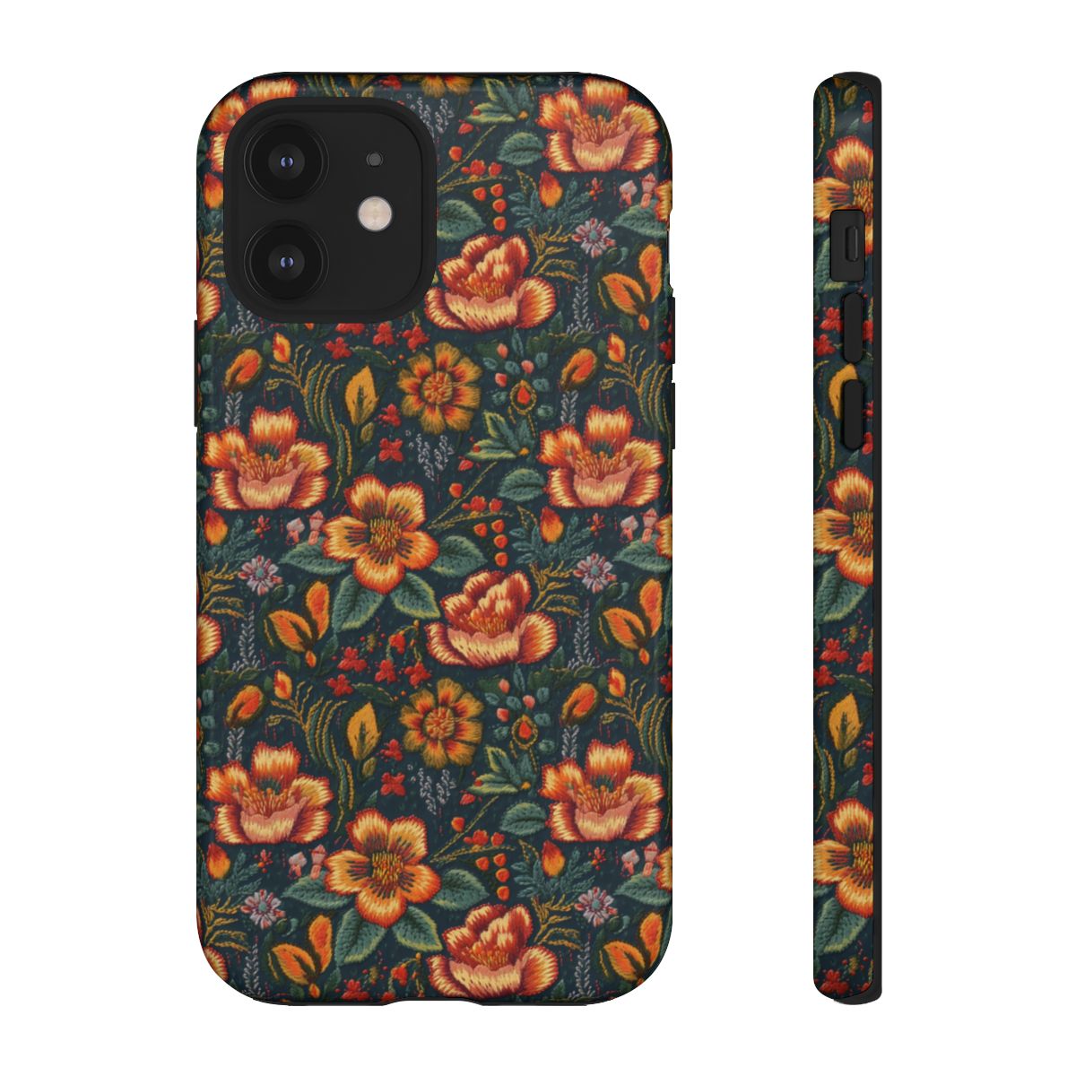 Embroidered Flowers Tough Case