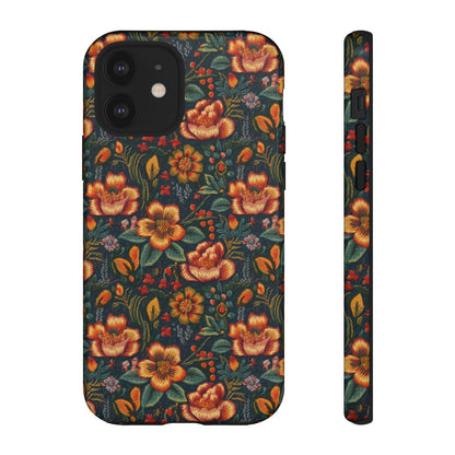 Embroidered Flowers Tough Case