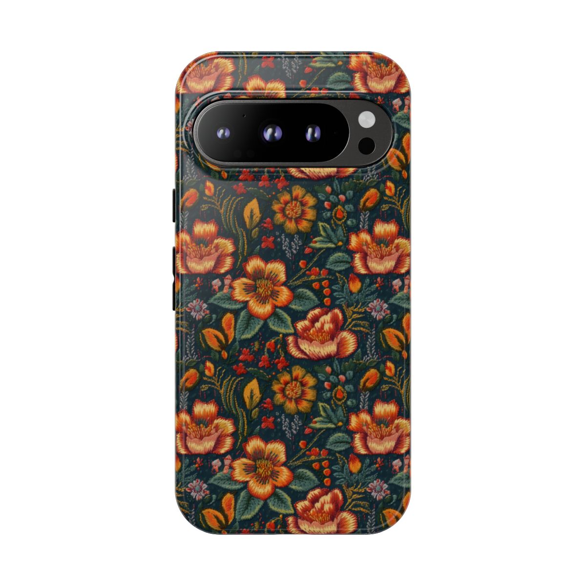 Embroidered Flowers Tough Case