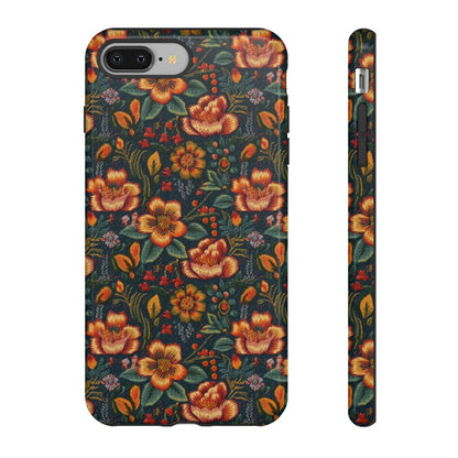 Embroidered Flowers Tough Case