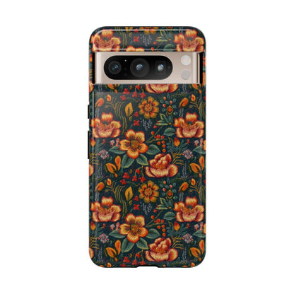 Embroidered Flowers Tough Case