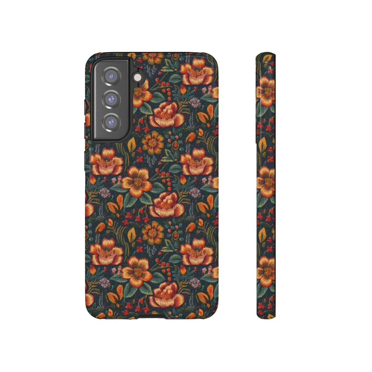 Embroidered Flowers Tough Case