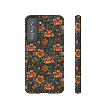 Embroidered Flowers Tough Case