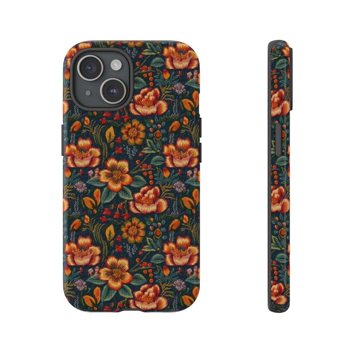 Embroidered Flowers Tough Case