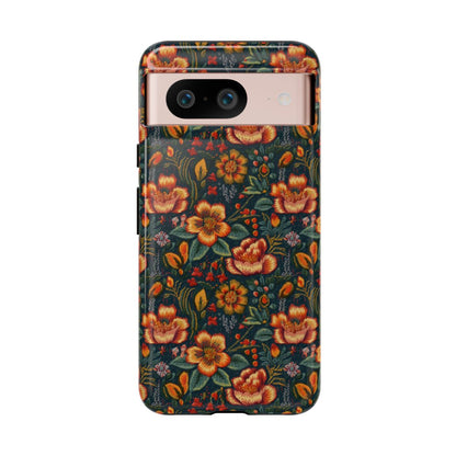 Embroidered Flowers Tough Case