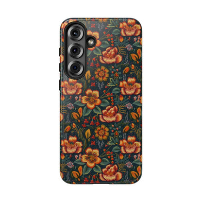 Embroidered Flowers Tough Case