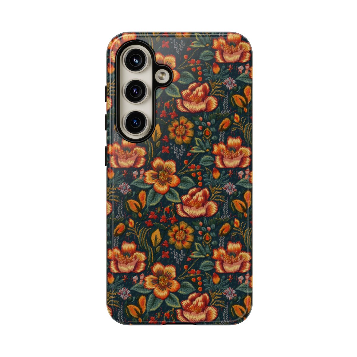 Embroidered Flowers Tough Case