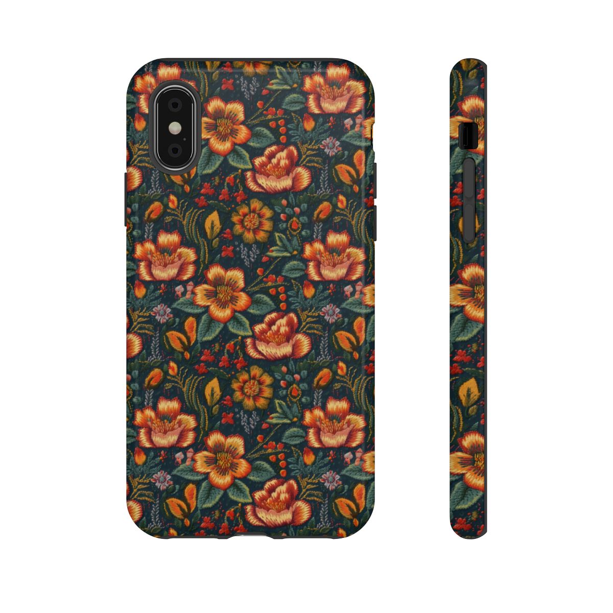 Embroidered Flowers Tough Case