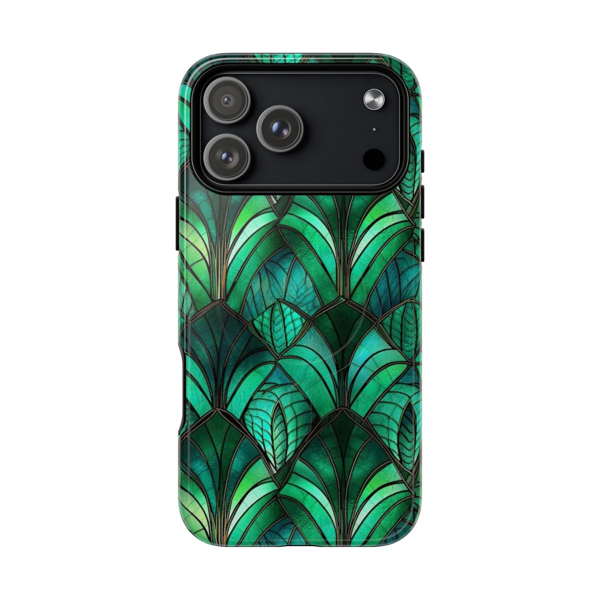 Emerald Green Stained Glass Magnetic Case - iPhone 18 Pro Max